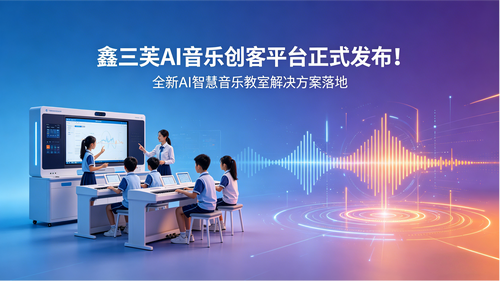 鑫三芙AI音乐创客平台正式发布！全新AI智慧音乐教室解决方案落地